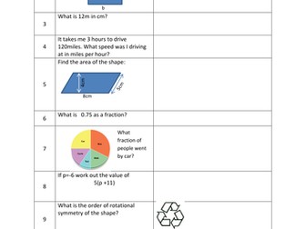 Revision Starters grade G-D