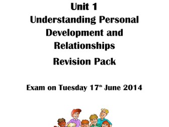 Revision Pack Edexcel GCSE Health and Social Care