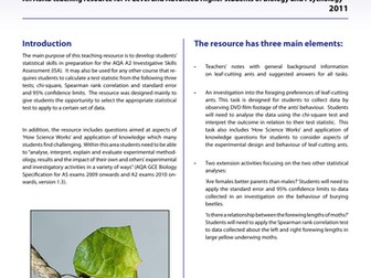 Animal Behaviour: Foraging behaviour in ants