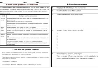 AQA-B1-4- Adaptation for survival - Part 1