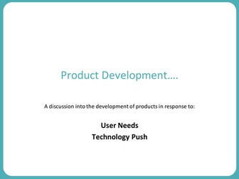 Product Life Cycle - AQA Specification