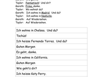 role play - greetings