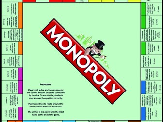 AQA Graphic Products Revision Monopoly