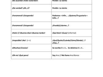 IGCSE Spanish Role Play Rubrics