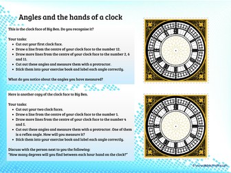 Angles on a clock face