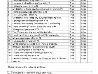 Student Voice for Art, Music and PE