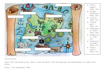 Bearings treasure map