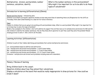 Multiplication and Division Word Problems