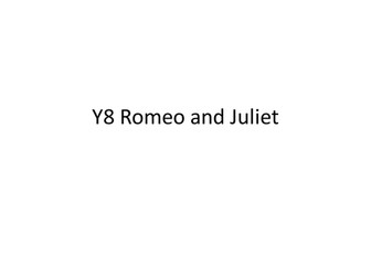 Shakesepare Romeo and Juliet SoW