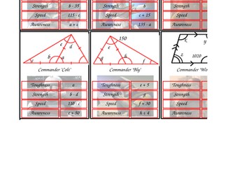 Properties of Quadrilaterals & Triangles Top Trump
