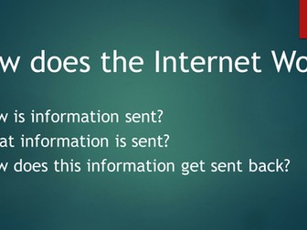 How the Internet works