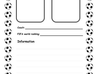 Brazil 2014 world cup worksheet