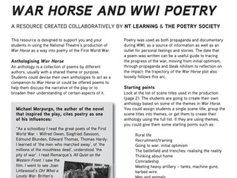 War Horse & WWI Poetry