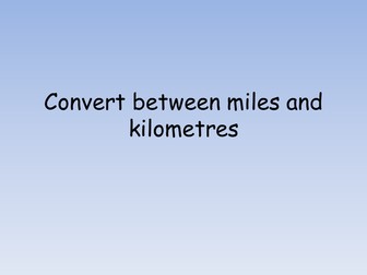 Miles to kilometres racetrack conversion task