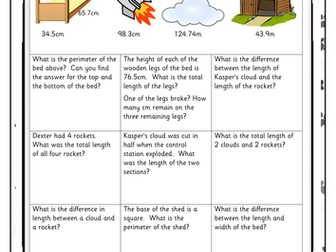 Year 4 decimal word problems, differentiated
