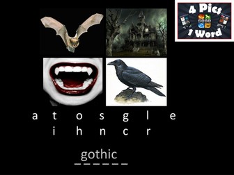 Gothic conventions recap 4 pics 1 word