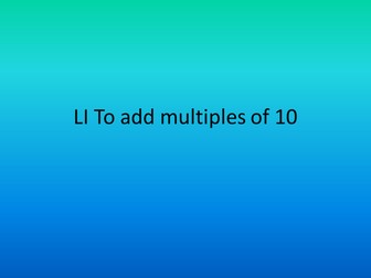 Adding multiples of 10