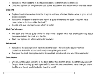 Book or film? AQA CA