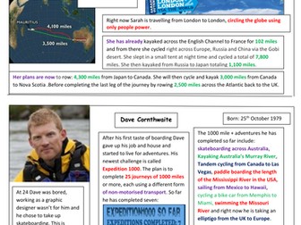 Dave Cornthwaite and Sarah Outen.