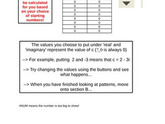 Fractals, Imaginary and Complex Numbers