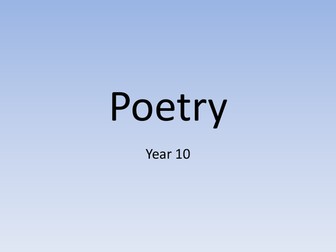 Parts of speech analysis of war poetry