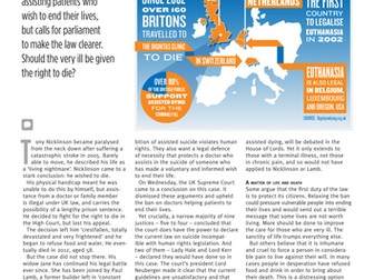News article for teaching: Assisted suicide