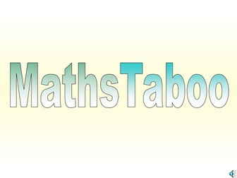 Maths taboo