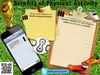 Benefits of Physical Activity Worksheet