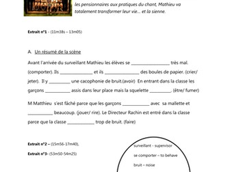 L'imparfait + Les Choristes