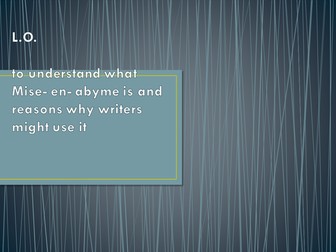 Teaching Mise- en Abyme PPT