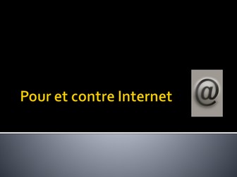 Pour ou contre Internet?