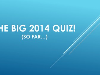 End of Year 2014 Quiz