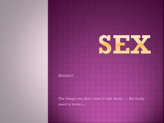 Sex Education for Yr9