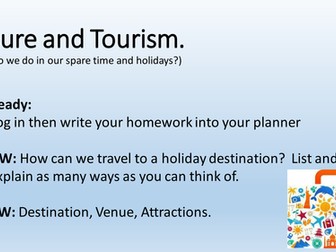 Leisure &Tourism Activity Powerpoints