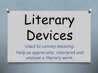 Literary Devices Display