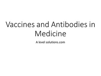 Vaccines and Antibodies in Medicine