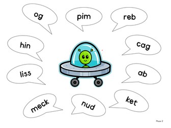 Letters and Sounds all phases word lists