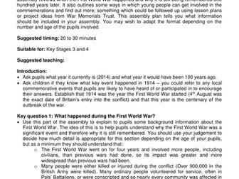 First World War Centenary assembly