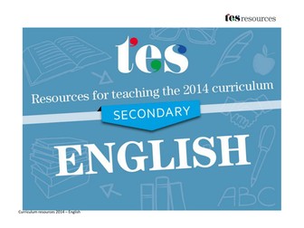 New curriculum 2014: Secondary English