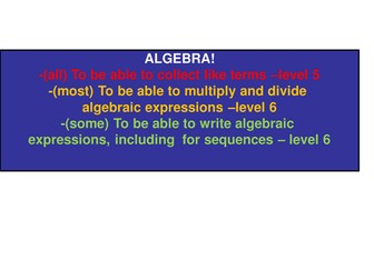 writing & simplifying algebraic expressions