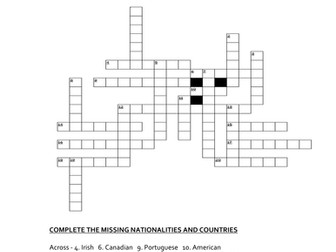 Countries and Nationalities