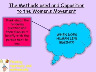 Opposition to the Women's Movement and Abortion
