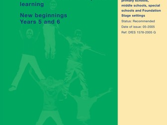 SEAL new beginnings coverage in KS2