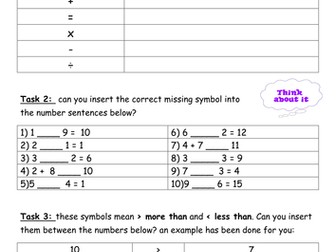 Identifying maths symbols