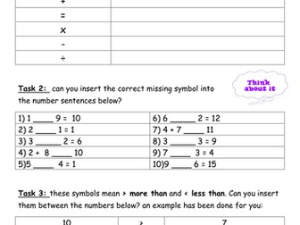 Identifying maths symbols