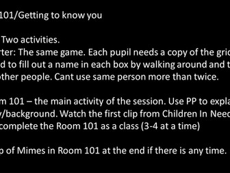 Tutor time transition days.