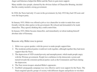 Hitler's Rise to Power