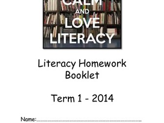 Literacy Homework booklet