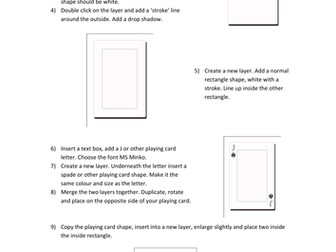 Making a playing card on Photoshop (basic)