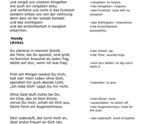 Handy-Gedichte (mobile phone poems)